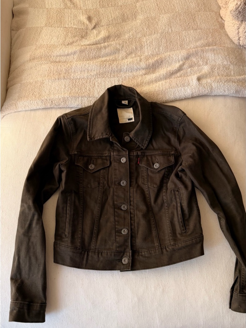 Levi's Women's Olive Denim Trucker Jacket
